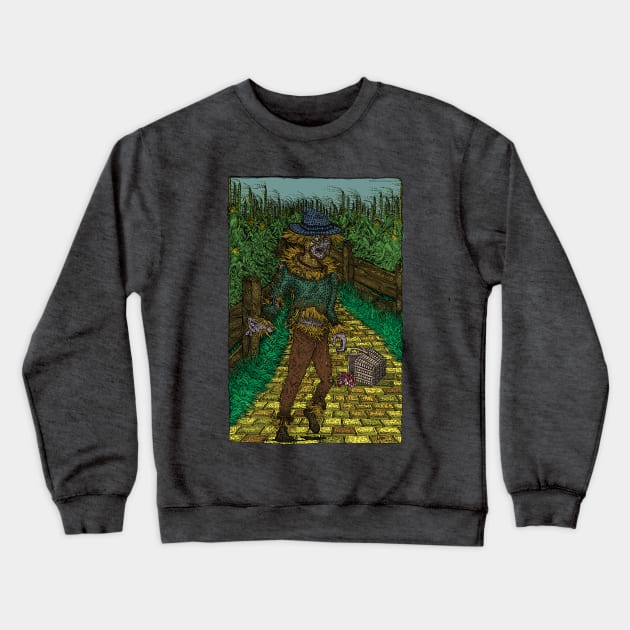 Walkers Of Oz: Zombie Wizard of Oz Walking Dead Cornfield Parody Crewneck Sweatshirt by House_Of_HaHa